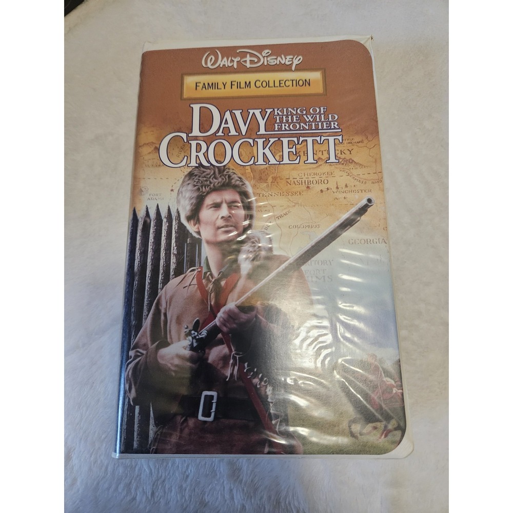 Davy Crockett King of the Wild Frontier VHS Walt Disney Family Film Collection